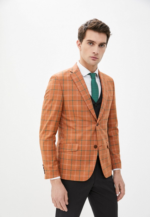 мужской пиджак bazioni, оранжевый