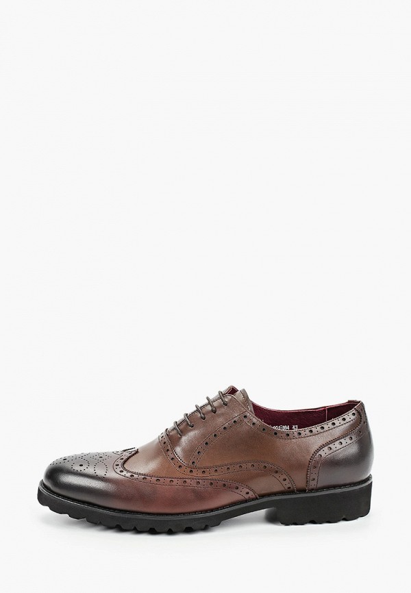 мужские туфли-оксфорды el’rosso, коричневые