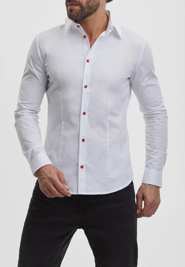 мужская рубашка с длинным рукавом envylab, белая