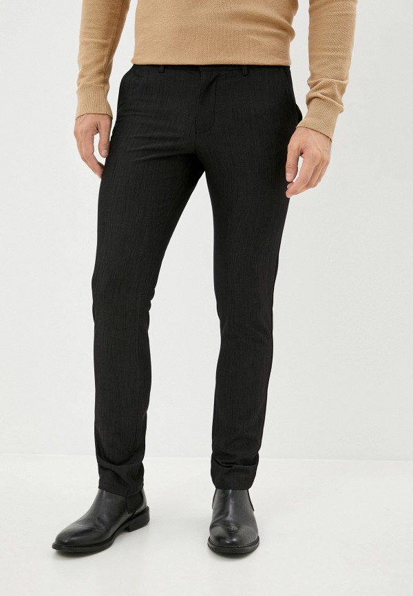 мужские классические брюки stenser, черные