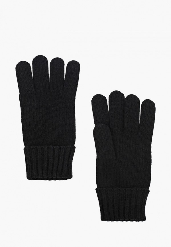женские текстильные перчатки lacoste, черные