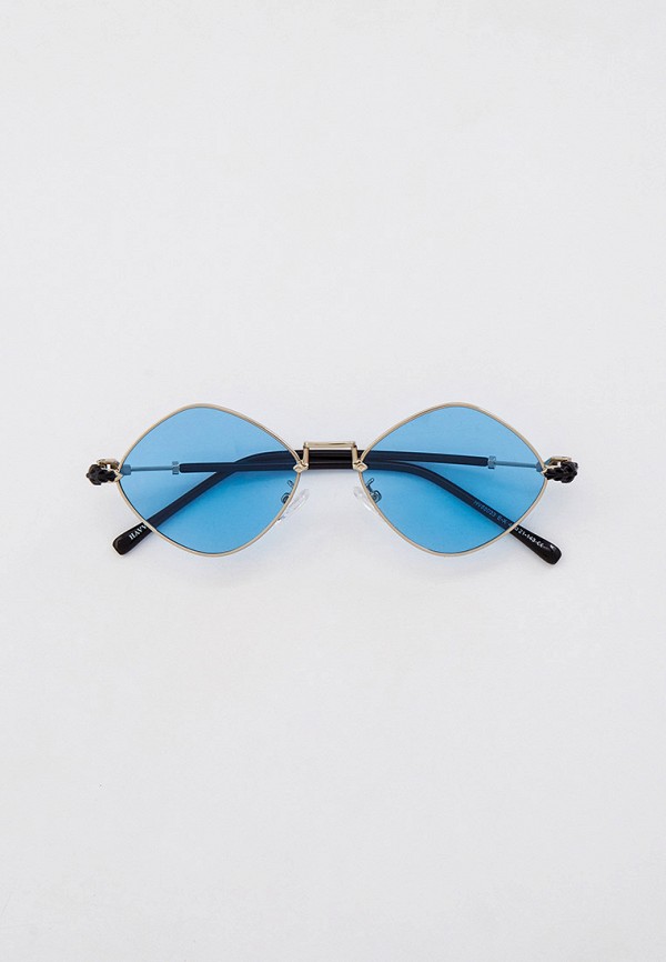 женские круглые солнцезащитные очки havvs, голубые