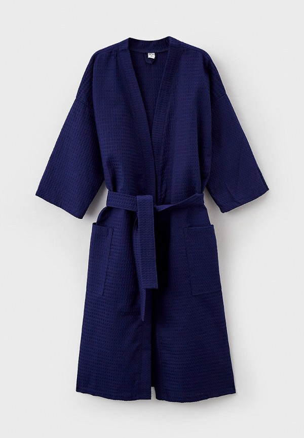 женский халат bio-textiles, синий