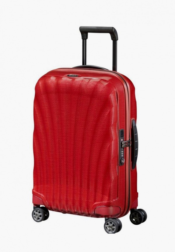 женский чемодан samsonite, красный