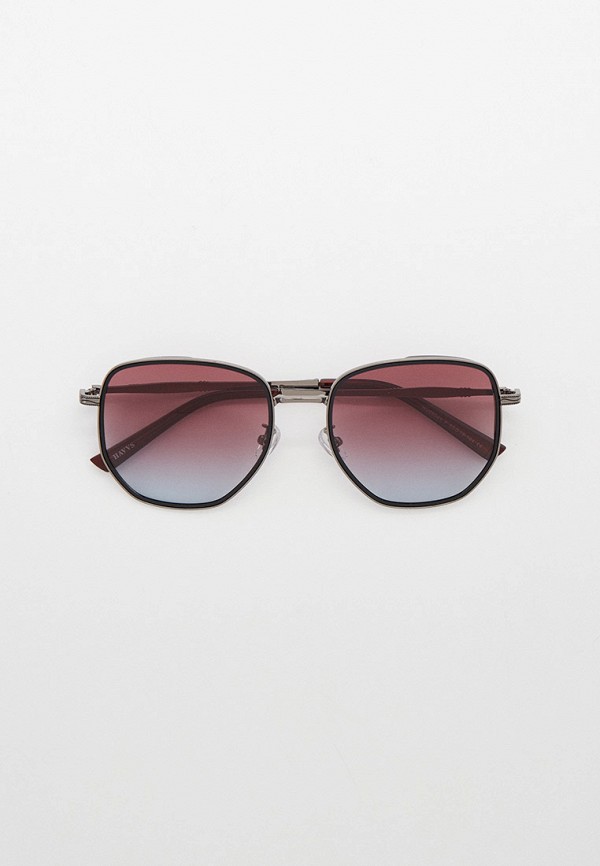 женские квадратные солнцезащитные очки havvs, серебряные