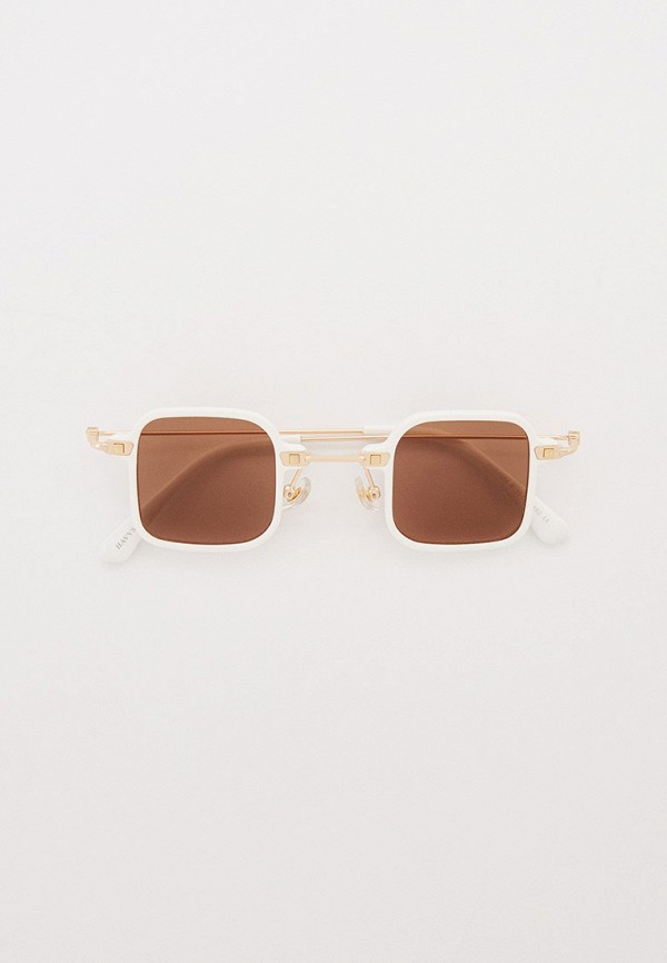 женские квадратные солнцезащитные очки havvs, белые