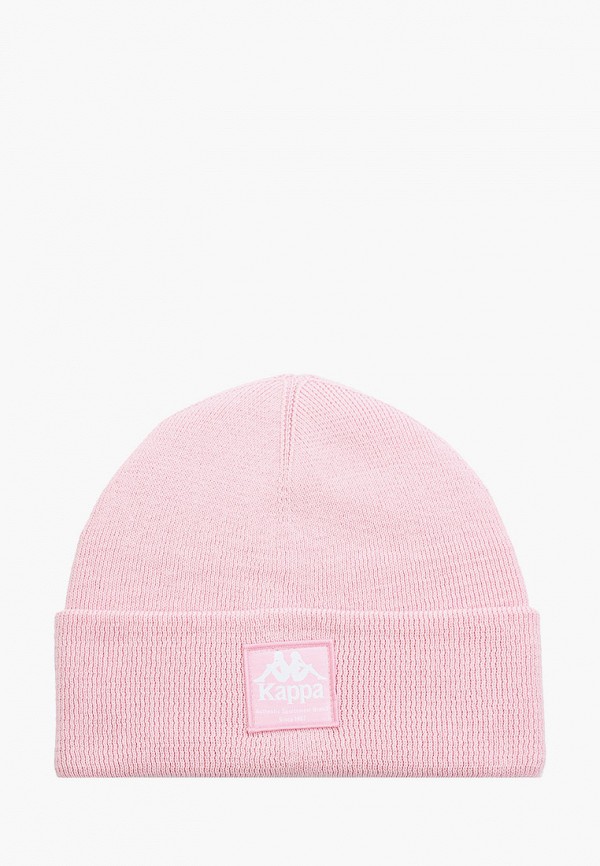 женская шапка kappa, розовая