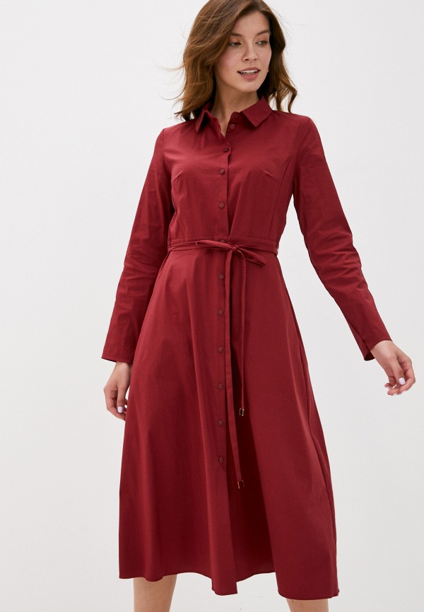 женское платье-рубашки arianna afari, бордовое
