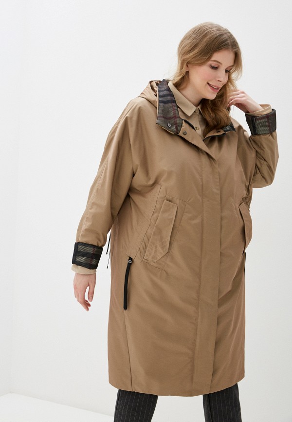 женская утепленные куртка winterra, коричневая