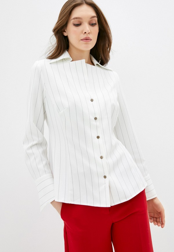 женская блузка с длинным рукавом vera moni, белая
