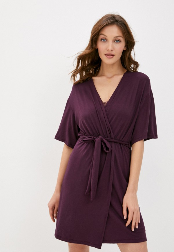 женский халат tenerezza, фиолетовый