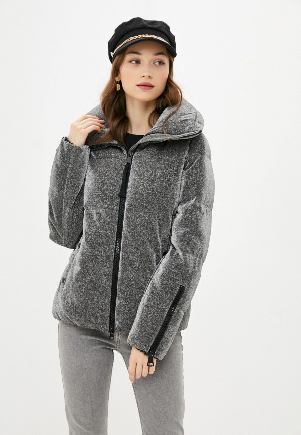 женская утепленные куртка pantamo, серебряная