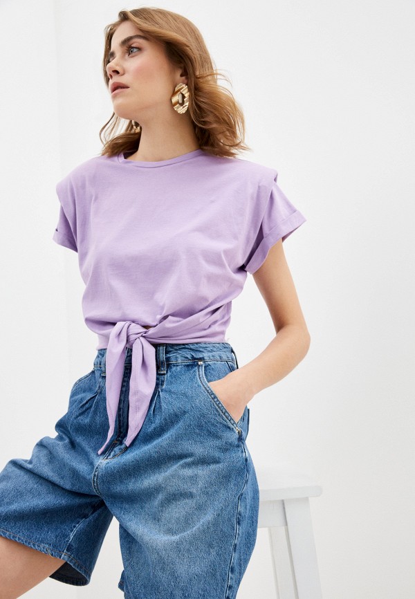 женская футболка major fabric, фиолетовая