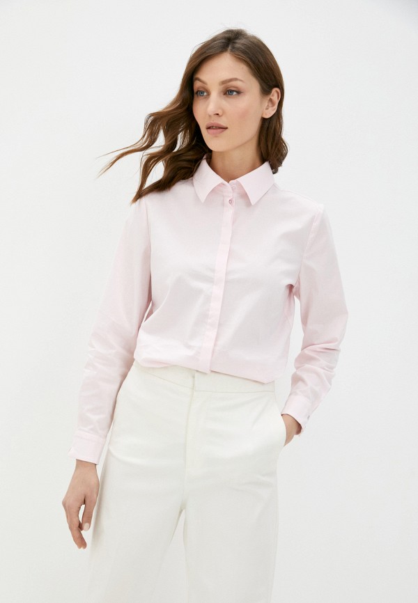 женская рубашка с длинным рукавом ilcato, розовая