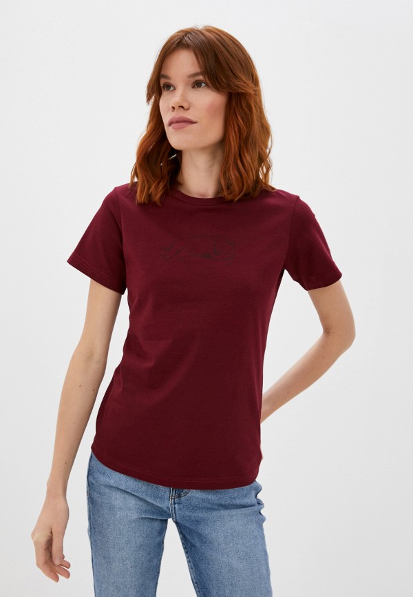 женская футболка orz-design, бордовая
