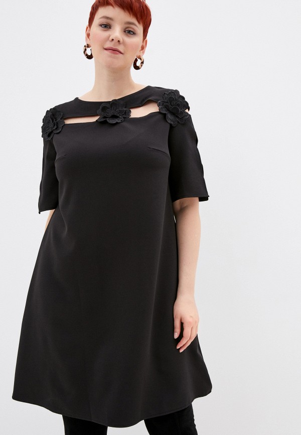 женское повседневные платье lamuro, черное