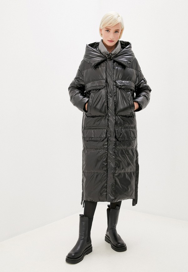 женская утепленные куртка winterra, черная