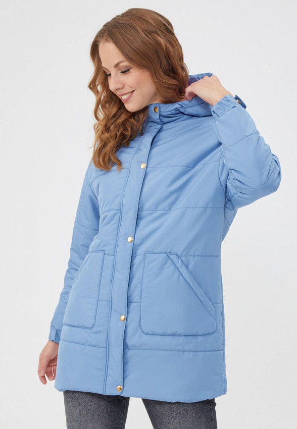 женская утепленные куртка bazzaro, голубая