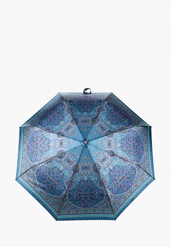 женский складные зонт eleganzza, бирюзовый