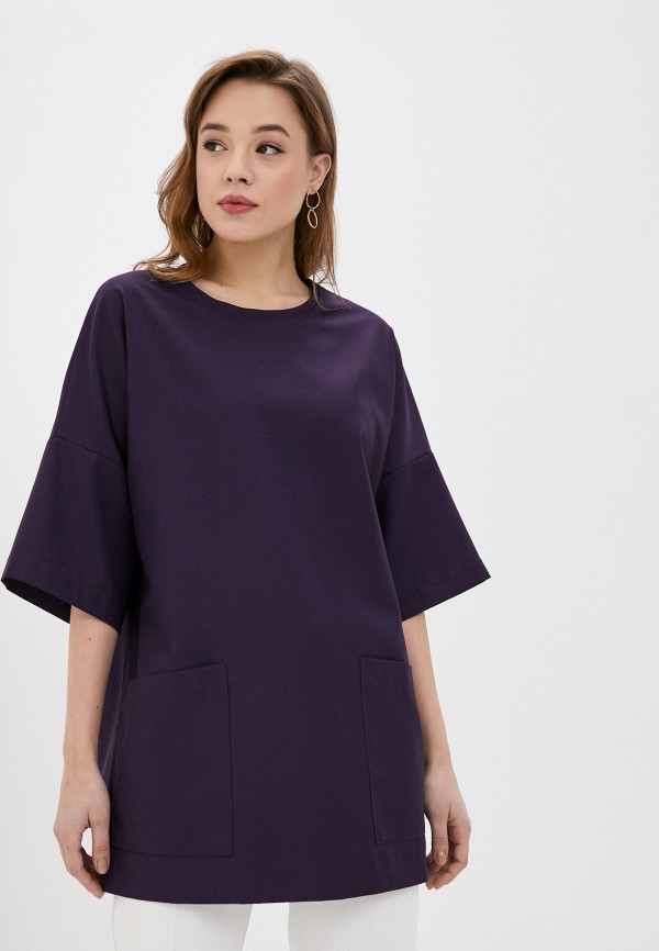 женская блузка с коротким рукавом gsfr, фиолетовая