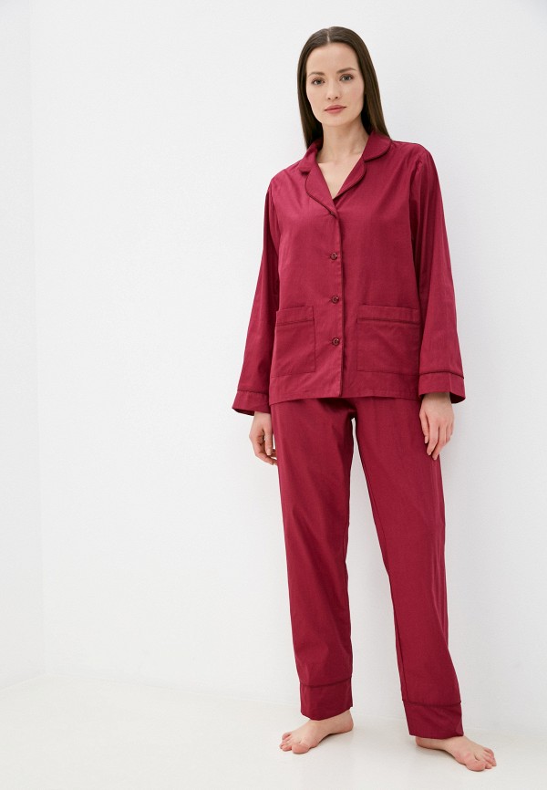 женская пижама fildi, бордовая