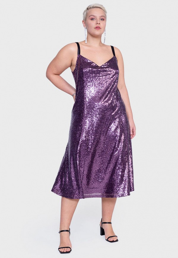 женское вечерние платье lessismore, фиолетовое