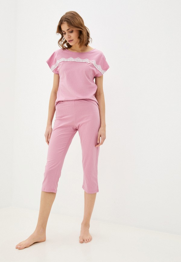 женская пижама miata, розовая
