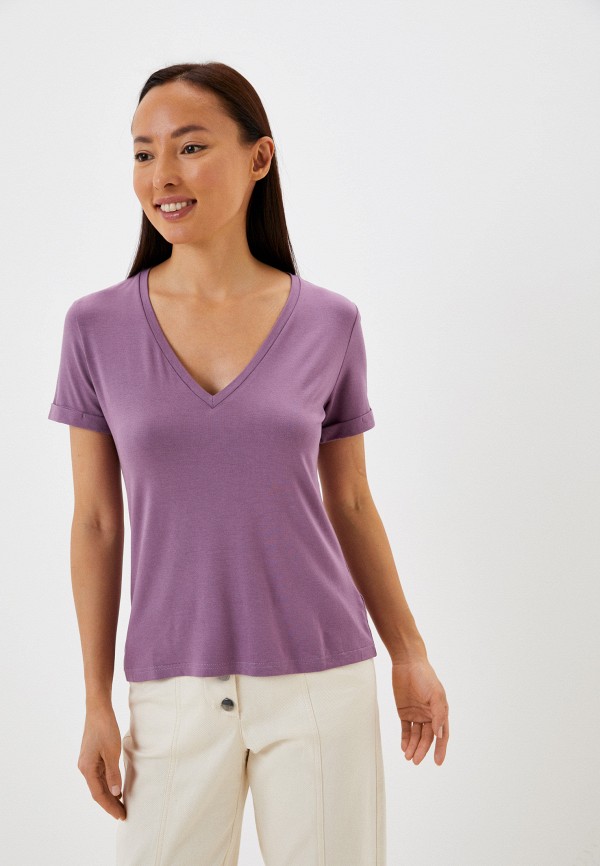женская футболка fashion.love.story, фиолетовая