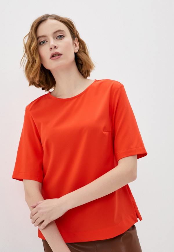женская блузка с коротким рукавом raimaxx, оранжевая