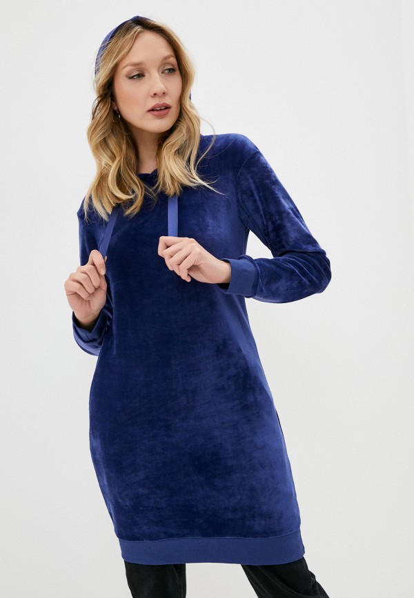 женское платье-толстовки mark formelle, синее
