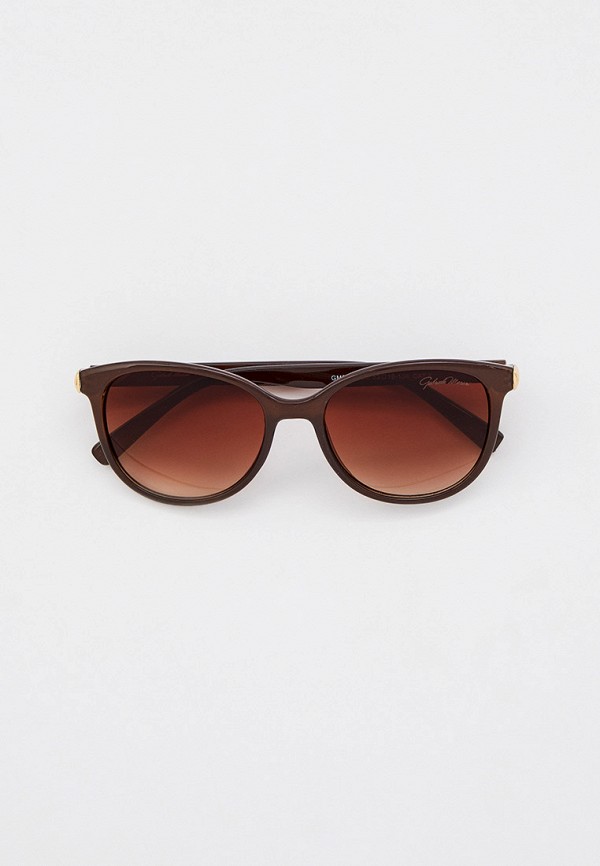 женские круглые солнцезащитные очки gabriela marioni, коричневые