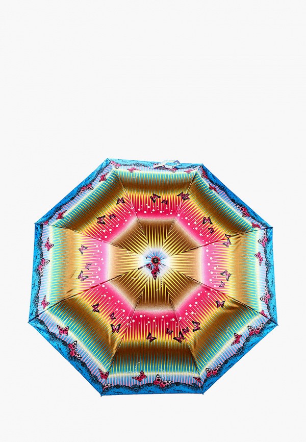 женский складные зонт zemsa, разноцветный
