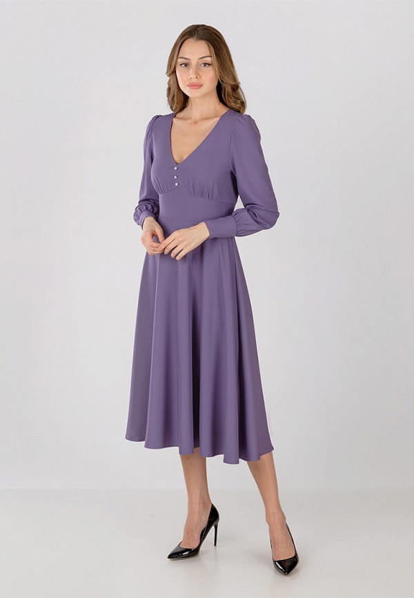 женское повседневные платье stefany, фиолетовое