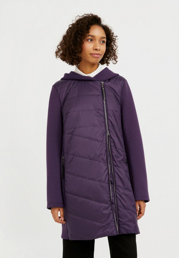 женская утепленные куртка finn flare, фиолетовая