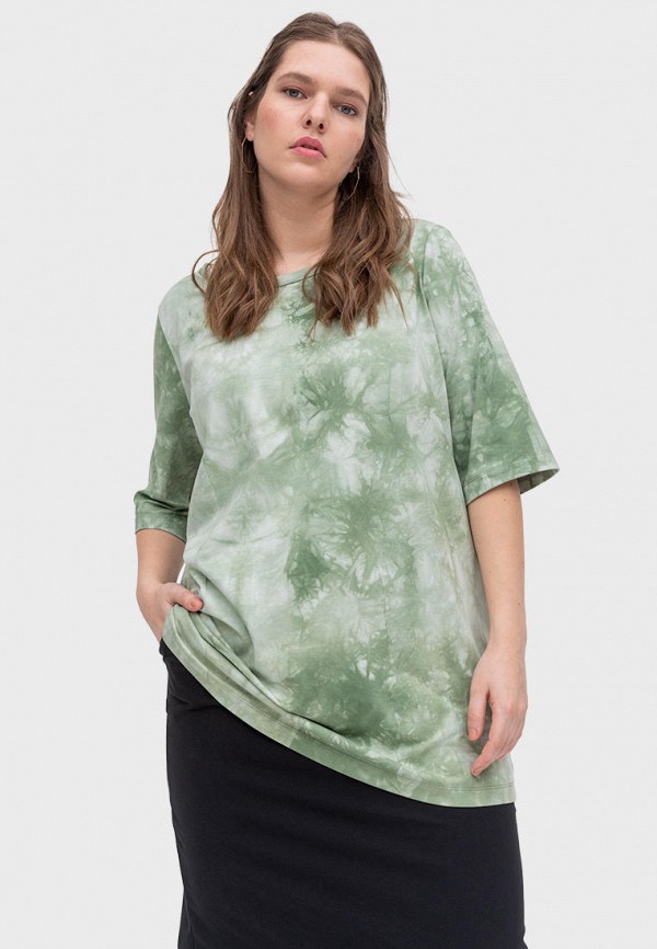 женская футболка lessismore, зеленая