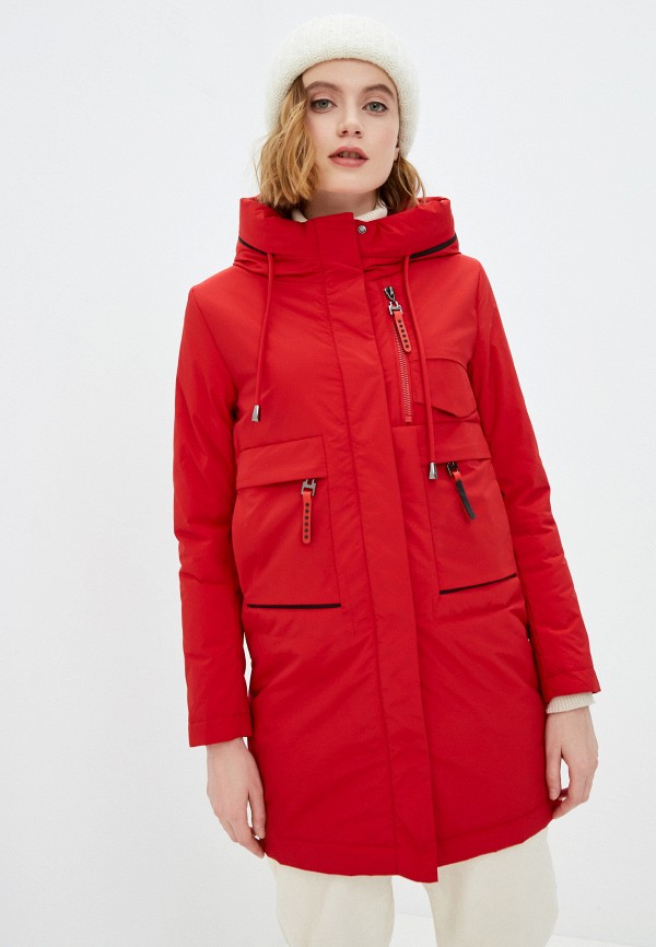 женская утепленные куртка winterra, красная