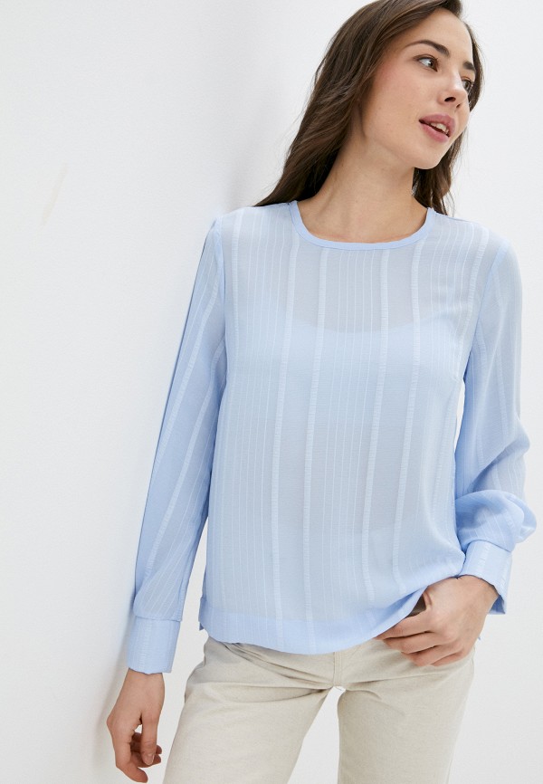женская блузка с длинным рукавом inwear, голубая