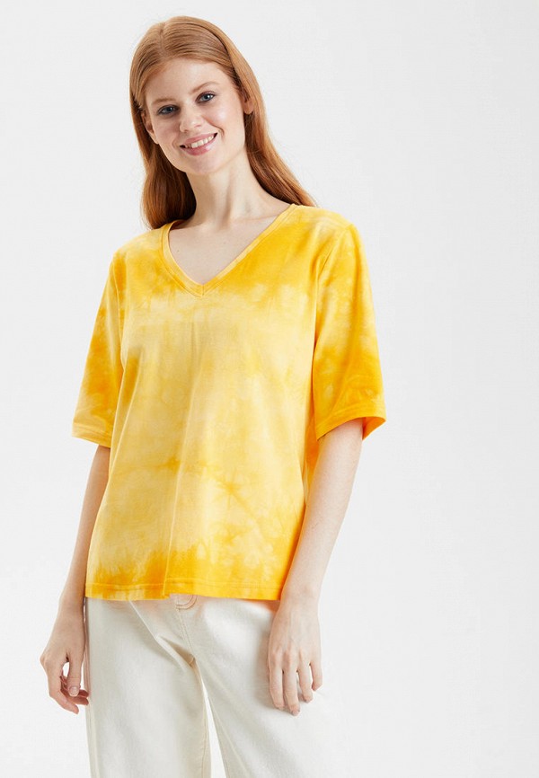 женская футболка barmariska, желтая