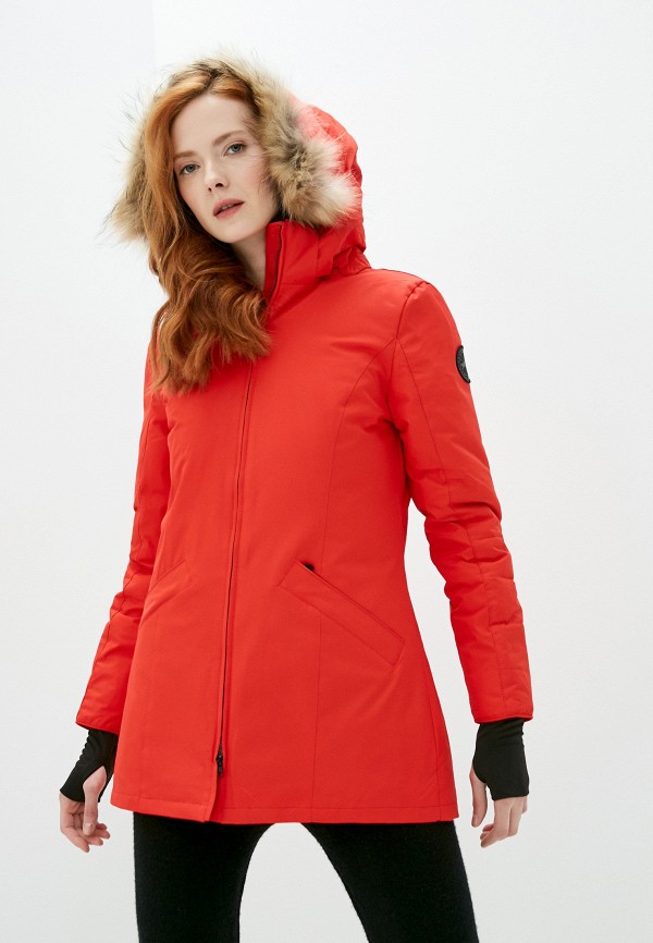 женская утепленные куртка scanndi, красная