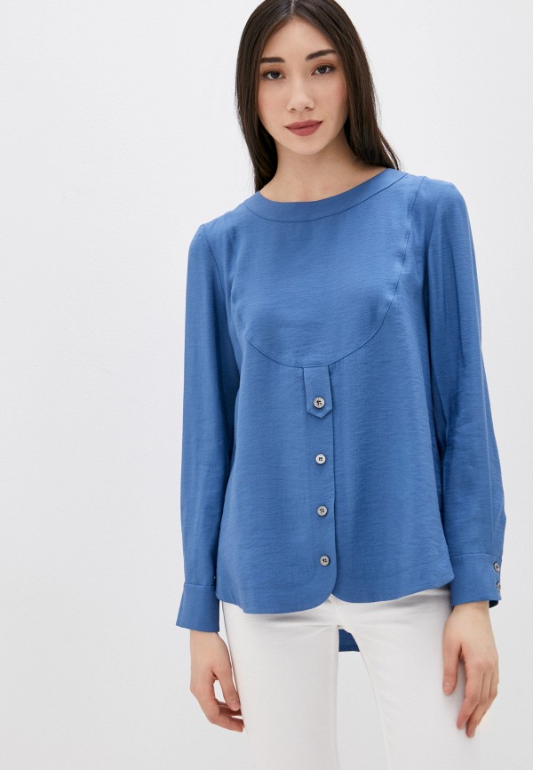 женская блузка с длинным рукавом gsfr, голубая