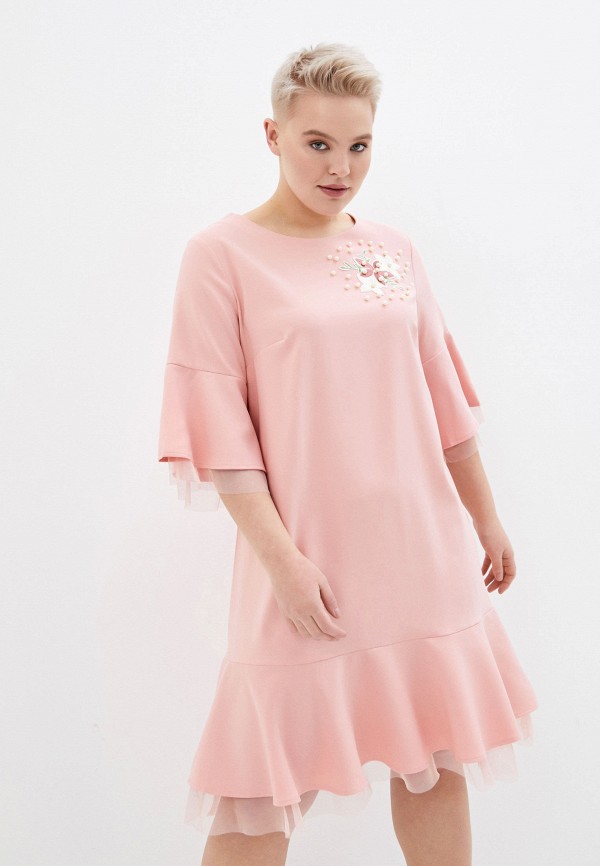 женское повседневные платье emansipe, розовое