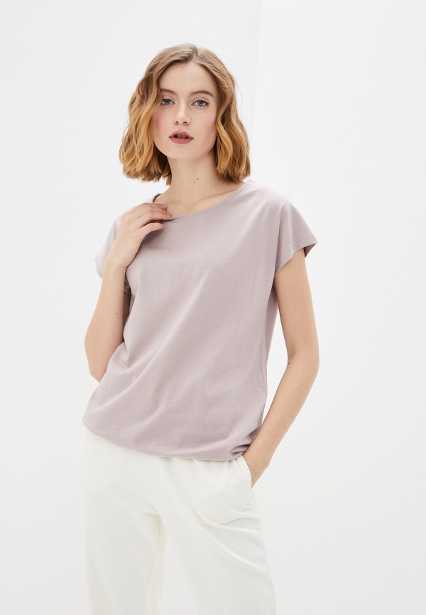 женская футболка baon, розовая