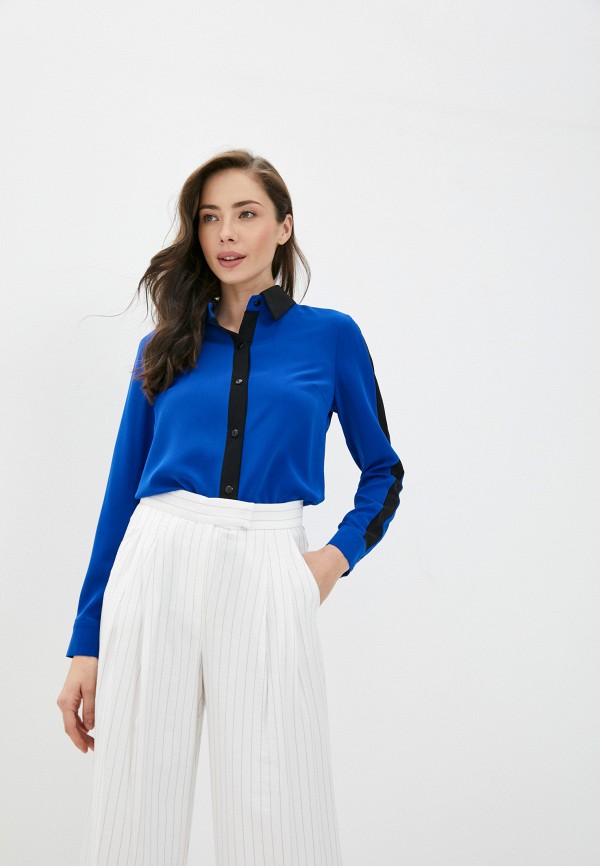 женская блузка с длинным рукавом avemod, синяя