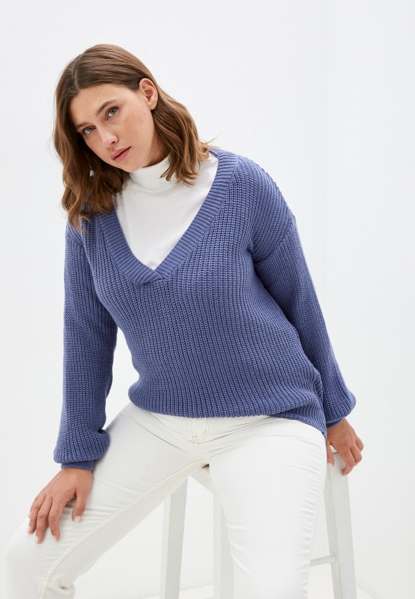 женский пуловер avemod, синий