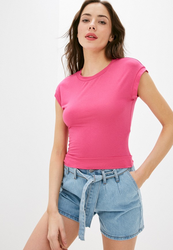 женская футболка модный дом виктории тишиной, розовая
