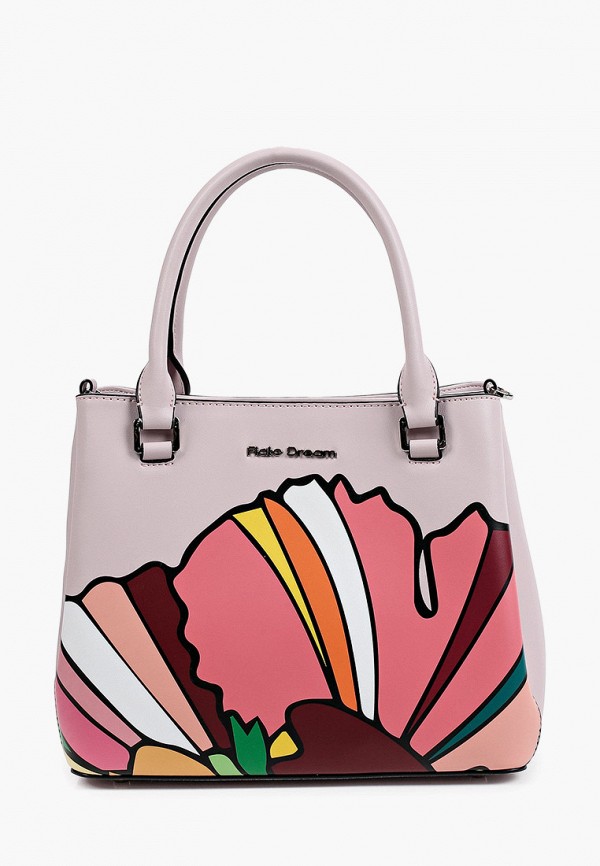 женская сумка с ручками fiato, розовая