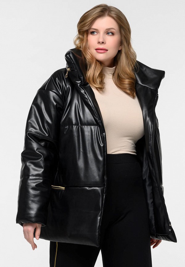 женская утепленные куртка grand grom, черная