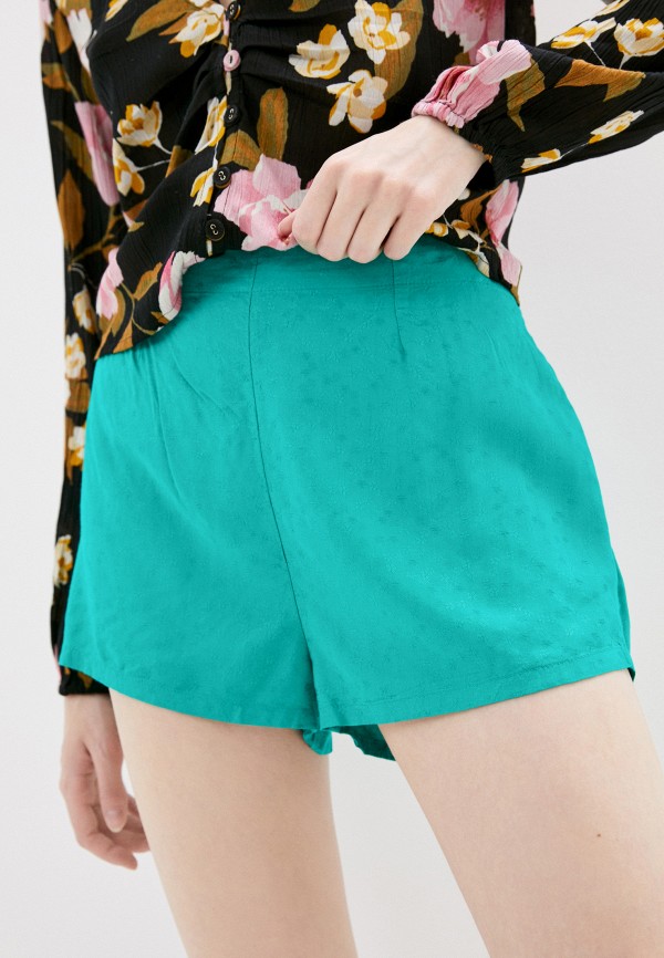 женские повседневные шорты billabong, зеленые