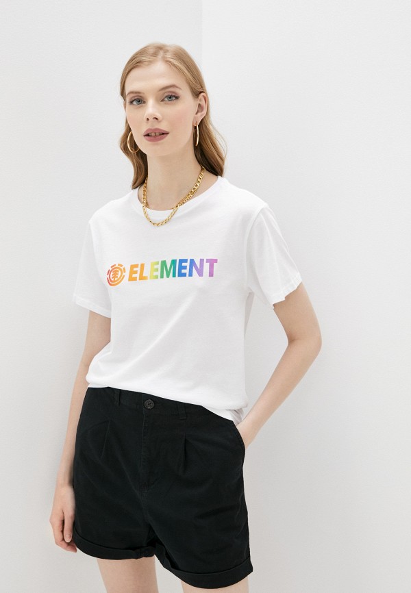 женская футболка element, белая