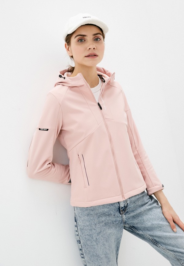 женская спортивные куртка high experience, розовая